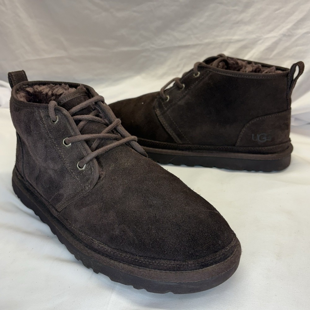 UGG Neumel Boots Men's Size Chukka Susie de Shearling Chestnut 3236 Authentic